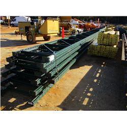 (2) PALLET SHELVING RAILS W/SUPPORT POST (B-9)