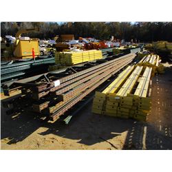 (2) PALLET SHELVING RAILS W/SUPPORT POST (B-9)