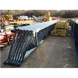 (2) PALLET OF SHELVING RAILS W/SUPPORT POSTS (B-9)