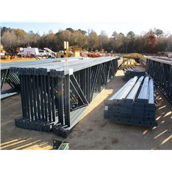 (2) PALLET OF SHELVING RAILS W/SUPPORT POSTS (B-9)
