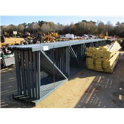 (2) PALLET OF SHELVING RAILS W/SUPPORT POST (B-9)