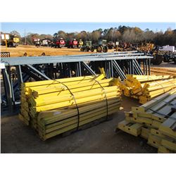 (3) PALLET SHELVING RAILS W/SUPPORT POST (B-9)