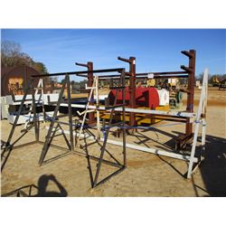 (3) METAL STAORAGE RACK (B-9)