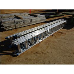 (5) WERNER ALUMINUM 32' LADDER