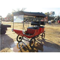 ANTIQUE CART, GAS ENGINE