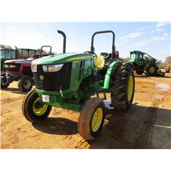 2012 JOHN DEERE 5055E FARM TRACTOR, VIN/SN:112190 - (1) REMOTE, ROLL BAR, METER READING 862 HOURS