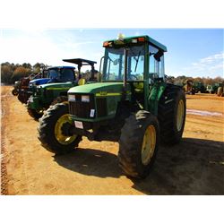 2000 JOHN DEERE 5410 FARM TRACTOR, VIN/SN:341969 - MFWD, (2) REMOTES, CAB, A/C, 18.4-30 REAR TIRES, 