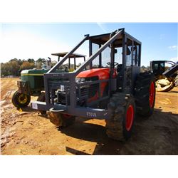KUBOTA M108SHD FARM TRACTOR, VIN/SN:M108550994 - MFWD, (2) REMOTES, WINCH, CANOPY, SWEEPS, SCREENS, 