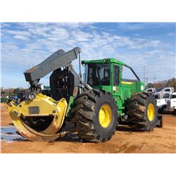 2016 JOHN DEERE 948L SKIDDER, VIN/SN:672464 - DUAL ARCH, WINCH, CAB, A/C, 35.5L-32 TIRES, METER READ