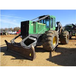 2014 JOHN DEERE 748H SKIDDER, VIN/SN:656772 - DUAL ARCH, WINCH, CAB, A/C, 30.5L-32 TIRES