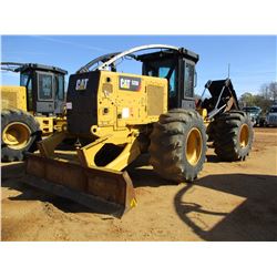 2015 CAT 525D SKIDDER, VIN/SN:GKP00187 - DUAL ARCH, WINCH, CAB, A/C, METER READING 7,926 HOURS (NEW 