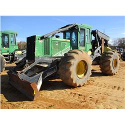 2014 JOHN DEERE 648H SKIDDER, VIN/SN:660211 - DUAL ARCH, WINCH, CAB, A/C, 30.5R-32 TIRES, METER READ