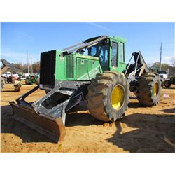 2013 JOHN DEERE 648H SKIDDER, VIN/SN:649630 - DUAL ARCH, WINCH, CAB, A/C, 30.5-35 TIRES, METER READI