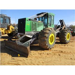 2008 JOHN DEERE 648H SKIDDER, VIN/SN:620956 - DUAL ARCH, WINCH, CAB, A/C, 30.5L-32 TIRES, METER READ