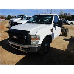 2009 FORD F350 CAB & CHASSIS, VIN/SN:1FDWF36R29EA00321 - POWERSTROKE DIESEL, A/T, ODOMETER READING 1