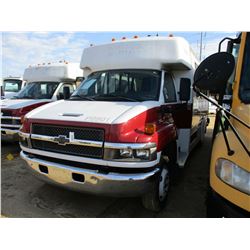 2009 CHEVROLET C4500 PASSENGER BUS, VIN/SN:1GBE4V1949F409301 - DURAMAX DIESEL ENGINE, A/T, 14 PASSEN
