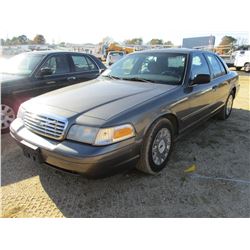 2004 FORD CROWN VICTORIA VIN/SN:2FAFP73W64X127959 - V8 GAS ENGINE, A/T, ODOMETER READING 148,627 MIL