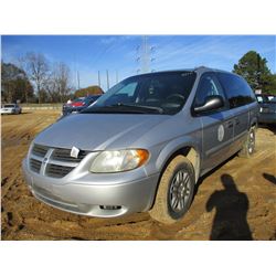 2007 DODGE GRAND CARAVAN VIN/SN:1D4GP24E97B213882 - V6 GAS ENGINE, A/T, ODOMETER READING 146,323 MIL