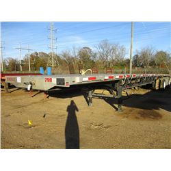 2017 TRANSCRIPT 554C FLATBED TRAILER, VIN/SN:1TTF482C8H3027868 - T/A, SPREAD AXLE, 48' LENGTH, 102" 