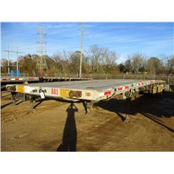 2001 BENSON INTERNATIONAL FLATBED TRAILER, VIN/SN:5DMFABTB11M000532 - 8' X 48', SPREAD AXLE