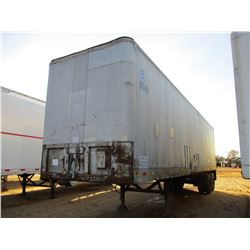 FRUEHAUF VAN TRAILER, VIN/SN:537887 - T/A, 40' LENGTH, BARN DOOR, 10.00-20 TIRES