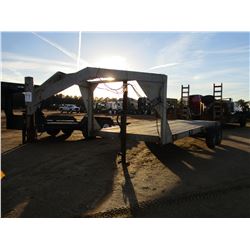 GOOSENECK TRAILER, - T/A, 20' LENGTH, 80" WIDTH, RAMPS