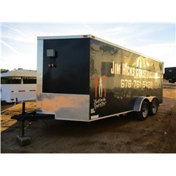 2016 FABIQUE PAR ENCLOSED TRAILER, VIN/SN:54GVC16T8G702991 - T/A, 18' LENGTH, BUMPER PULL, HUSKIE CH
