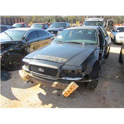 2011 FORD CROWN VICTORIA VIN/SN:2FABP7BV5BX168684 - GAS ENGINE, A/T, DOOR & FENDER MISSING, WRECKED 