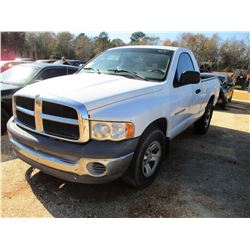 2002 DODGE RAM 1500 PICKUP, VIN/SN:1D7HA16N02J248485 - GAS ENGINE, A/T (DOES NOT OPERATE) (COUNTY OW