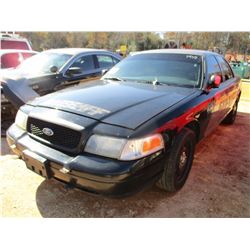 2011 FORD CROWN VICTORIA, VIN/SN:2FABP7BVXBX124132 - GAS ENGINE, A/T (DOES NOT OPERATE) (COUNTY OWNE