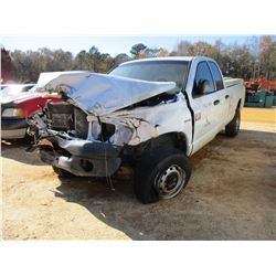 2009 DODGE RAM 2500 PICKUP, VIN/SN:3D7K528TX9G559440 - 4X4, WRECKED (DOES NOT OPERATE) (COUNTY OWNED