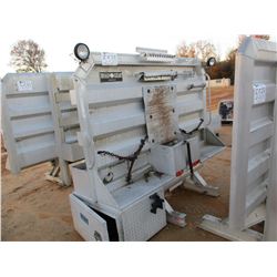 ALUMINUM HEADACHE RACK W/TOOL BOX FIT TRUCK TRACTOR (A-2)