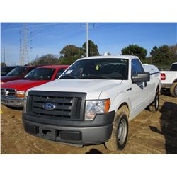 2010 FORD F150 XL PICK UP, VIN/SN:1FTMF1CWXAKE78955 - GAS ENGINE, A/T, BED COVER, ODOMETER READING 2