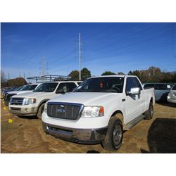 2007 FORD F150 XL PICK UP, VIN/SN:1FTPX14V27FA82097 - 4X4, EXENDED CAB, GAS ENGINE, A/T, ODOMETER RE