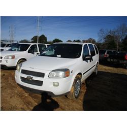 2007 CHEVROLET UPLANDER VIN/SN:1GBDV13W77D168976 - GAS ENGINE, A/T