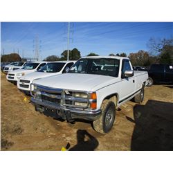 1994 CHEVROLET 2500 PICKUP, VIN/SN:1GCFK24S2RE231770 -4X4, DIESEL ENGINE, A/T ODOMETER READING 121,6