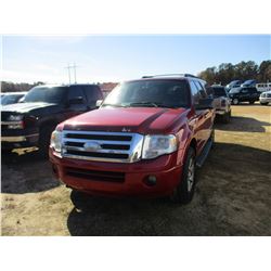 2009 FORD EXPEDITION VIN/SN:1FMFK16589LA10280 - 4X4, GAS ENGINE, A/T, ODOMETER READING 201,251 MILES