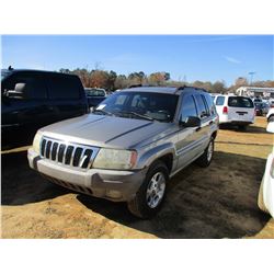 1999 JEEP GRAND CHEROKEE VIN/SN:1J4GW58S1XC542064 - 4X4, GAS ENGINE, A/T, ODOMETER READING 221,320 M