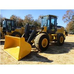 2013 JOHN DEERE 524K WHEEL LOADER, VIN/SN:649880 - BUCKET, CAB, A/C, METER READING 15,421 HOURS