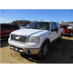 2006 FORD F150 PICKUP, VIN/SN:1FTPX14536NA49856 - 4X4, EXT CAB, GAS ENGINE, A/T, ODOMETER READING 43