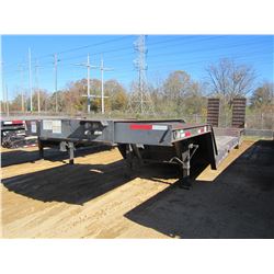 2005 PITTS LB52-26 LOWBOY TRAILER, VIN/SN:5JYLB50305P051433 - 55 TON, 26' DECK, HYDAULIC RAMPS