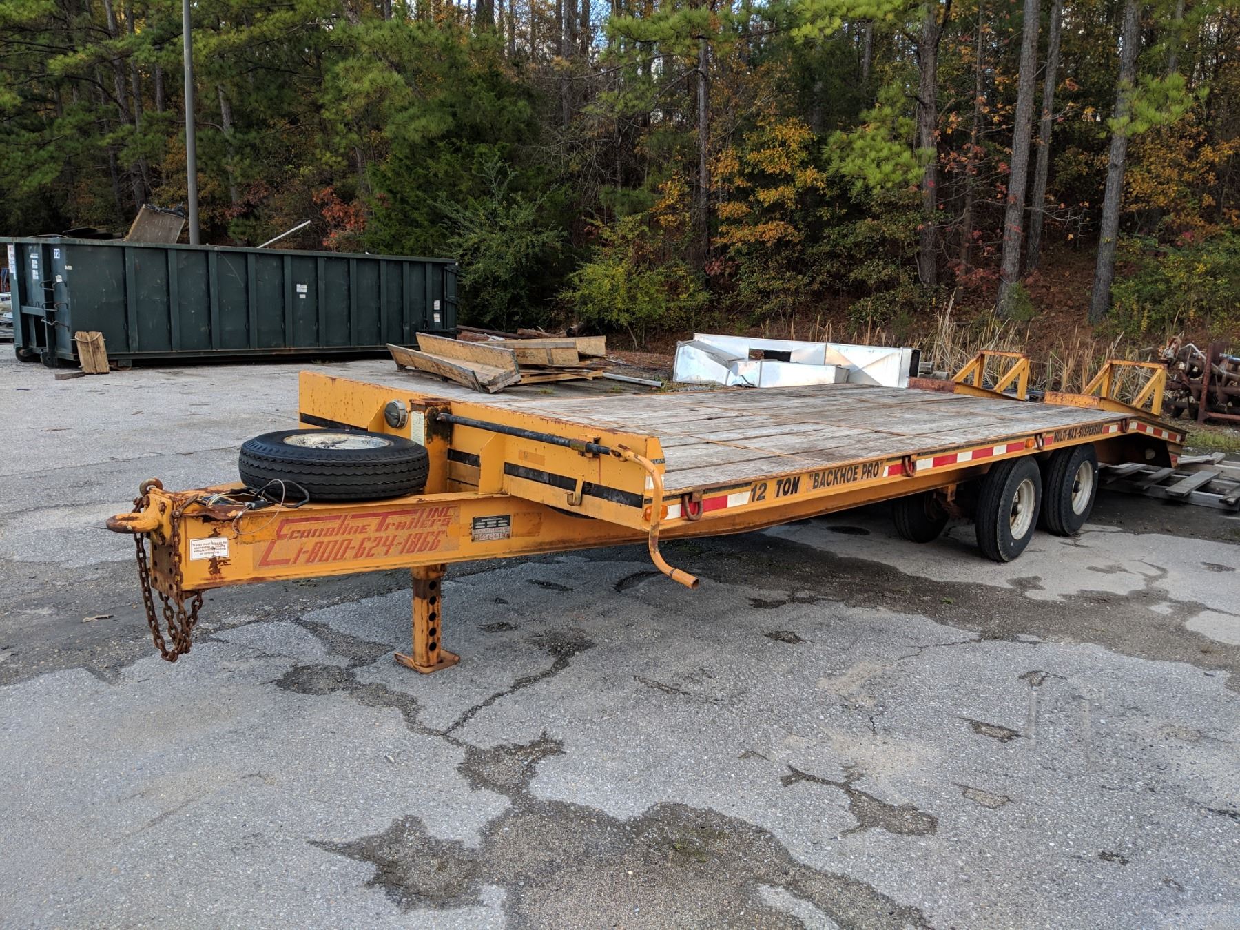 1996 ECONOLINE BACKHOE PRO TAG TRAILER, VIN/SN:42EDPHE41T1000635 - T/A ...