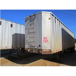 PEERLESS CHIP TRAILER, - T/A, CLOSED TOP, HALF GATE, 40' LENGTH, 11R24.5 TIRES