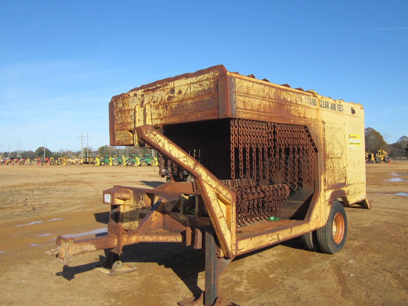 CHAMBER DELIMBINATOR, JOHN DEERE DIESEL, PINTLE HITCH, METER READING