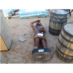 TEAK WOOD INDIAN (C-6)