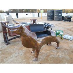 METAL BULL BAR-B-QUE GRILL (C-6)