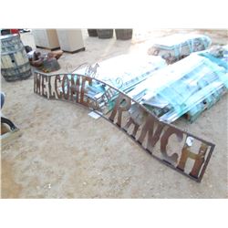 10' WELCOME RANCH METAL SIGN (C-6)