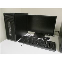 HP PRODESK CPU, VIN/SN:MXL52110JB - HP 18" MONITOR, KEYBOARD, MOUSE, ALL CABLES INCLUDED