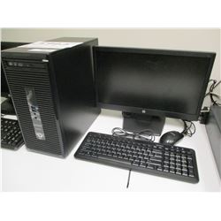 HP PRODESK CPU, VIN/SN:MWL5231DSL - HP 18" MONITOR, KEYBOARD, MOUSE, ALL CABLES INCLUDED
