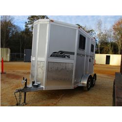 2017 ECLIPSE RIVER VALLEY HORSE TRAILER, S/N 1E9BH1428HS4003413, T/A, GVW 3,175#, 15' LENGTH